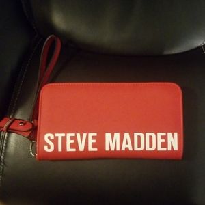 Red Steve Madden Wristlet